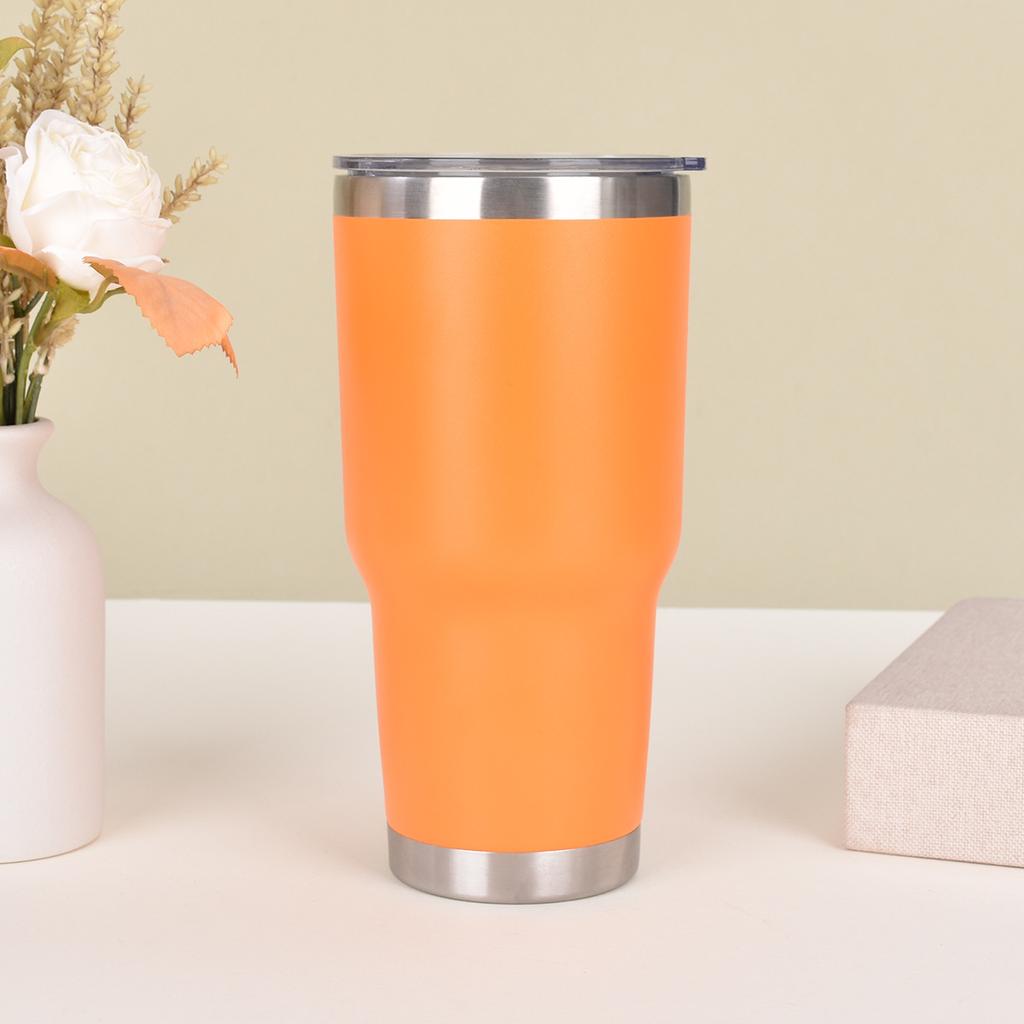Steel Spray Car Mug Outdoor Portable Big Cap Thermos Cup Big Cap Accompanying Ice Bully Drinking Cup Durable Durable Useful