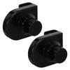 2Pcs Glass Jewelry Case Lock No Drill High Strength Alloy Showcase Cabinet Lock Silver for Glass Under 8Mm Mall Display Security