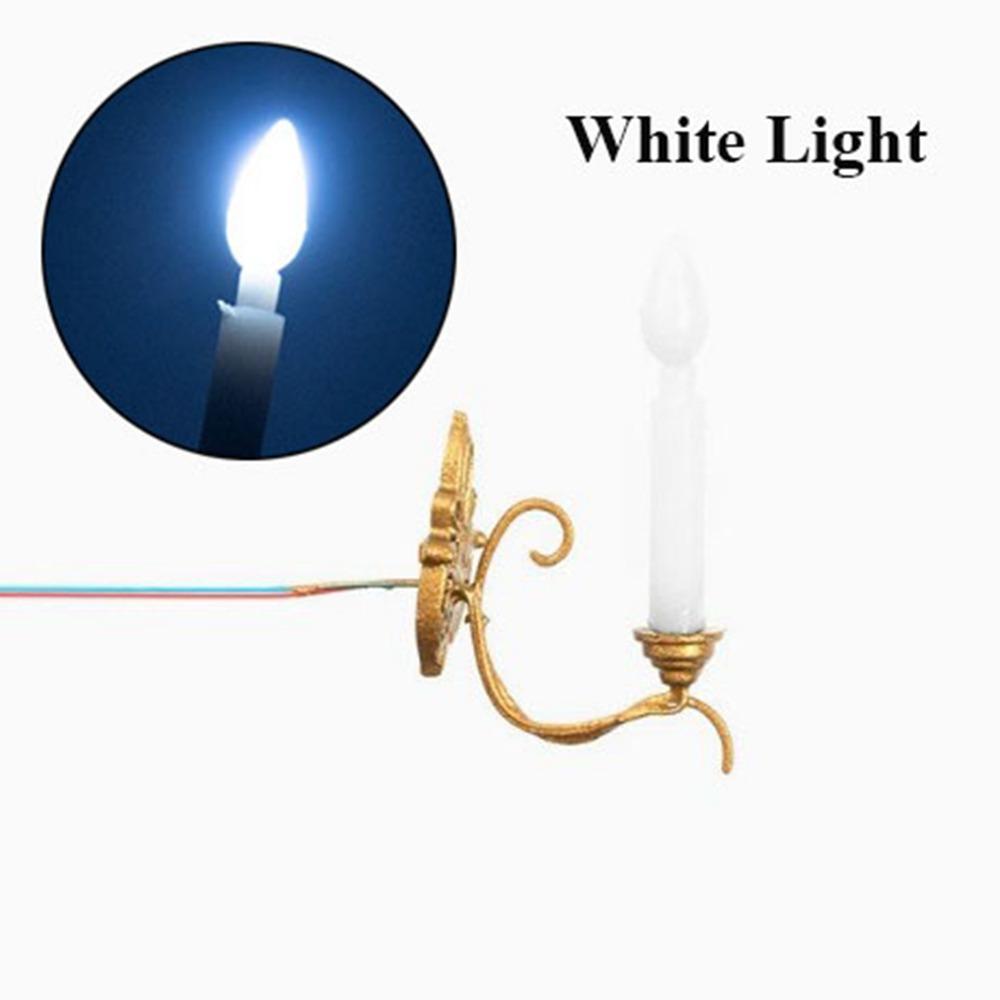 12V White/Warm Light Model ABS Metal Material Sand Table Chandelier Dollhouse Wall Lamp