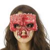 PU Foaming Halloween Mask Half Face Skeleton Mask Gothic Halloween Skull Mask  Women