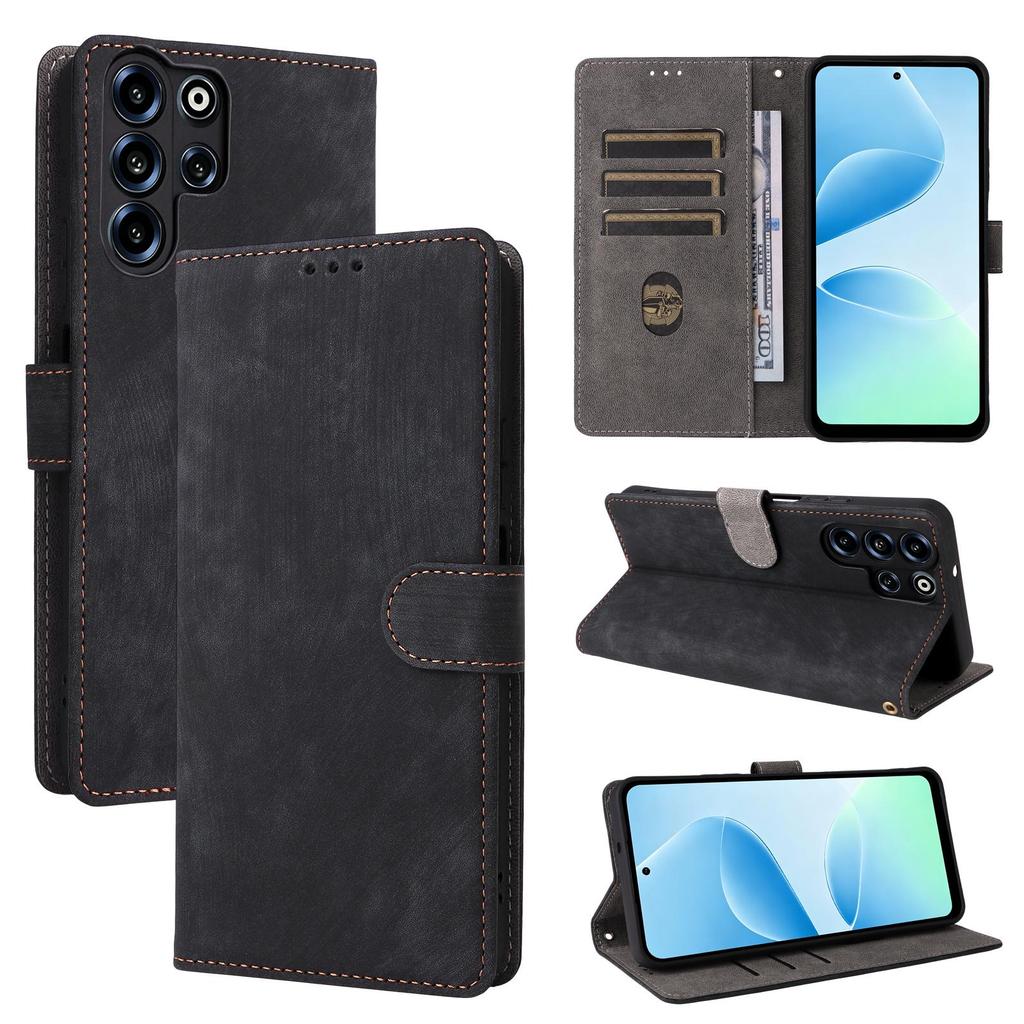 Flip Cover compatible for Doogee B10 Pro PU Leather Phone Case Full-Body Protection with [RFID Blocking]