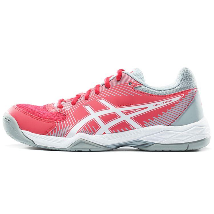 Asics Gel-Task Sports Daily Fabric Synthetic Leather Durable Low-Top Running Shoes Women Sneakers Red B754Y-1901