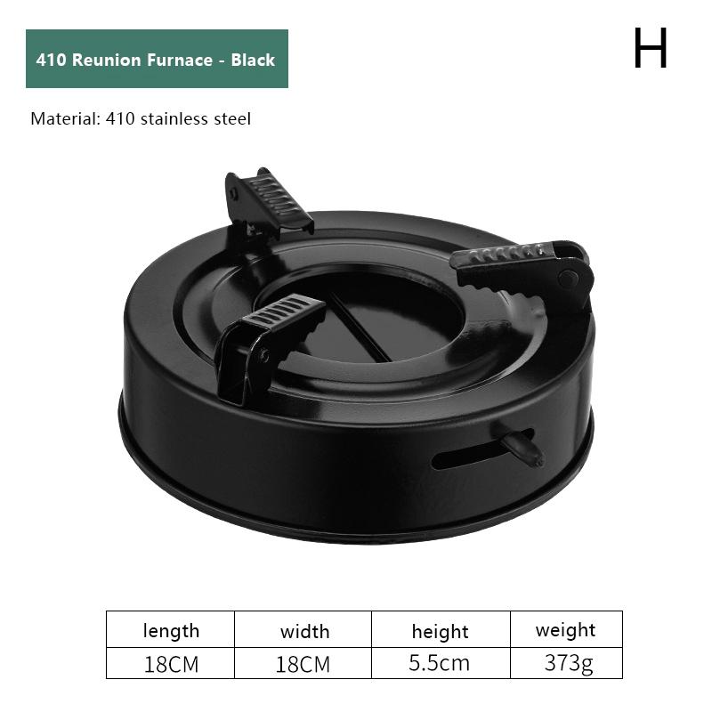 Stainless Steel Honeycomb Skillet Non-Stick With Handle Scratch-Resistant Cooking Dry Boiler Alcohol Stove Camping Cookware