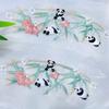 1pc Chinese Style Embroidery Patch Hanfu Cheongsam Decor Trims Collar Waist Lace Shirts Neckline Edge DIY Sewing Accessories