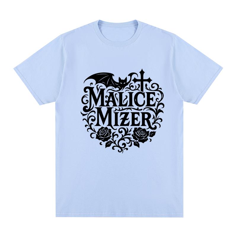 Malice Mizer band Vintage Tshirt Music Rock Comfortable Casual Retro YK Cotton Unisex T shirt New Tee Tshirt Womens Tops