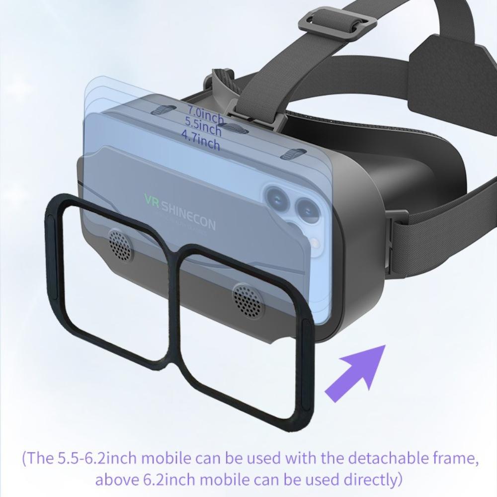 3D Virtual Reality Glasses  - Smartphone Compatible VR Headset for Immersive Movie Watching & Gaming, 100° Panorama Digital VR Goggles