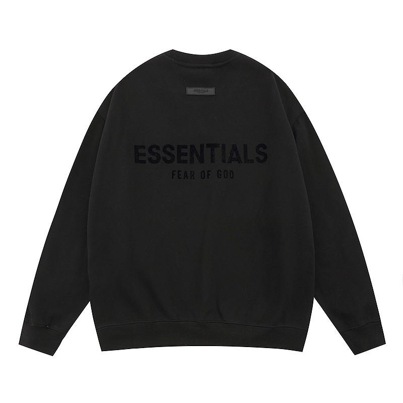 Essentials Oversized Crewneck Sweatshirt With Flock