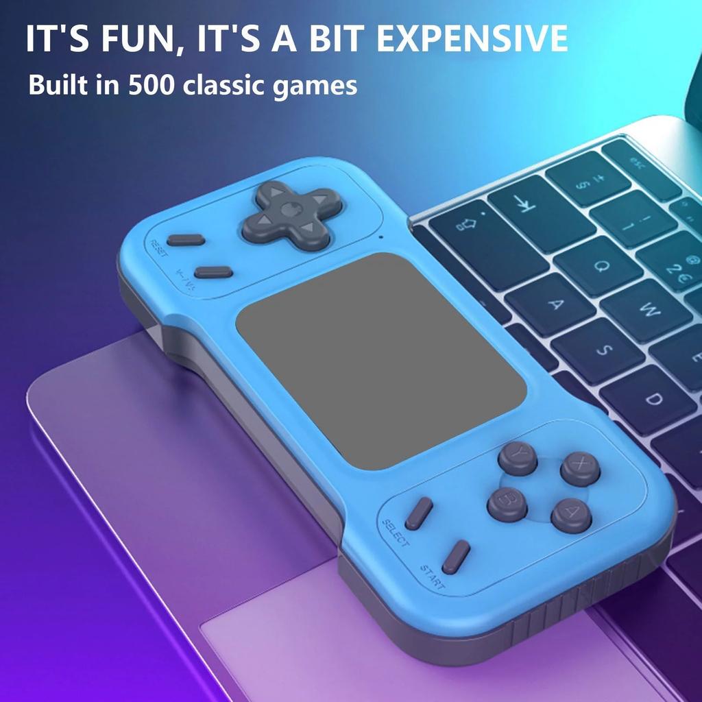 A15 Electronics Gadgets, Handheld Game Console Horizontal Screen Retro Nostalgic Arcade Single Double 500 In One Game Console
