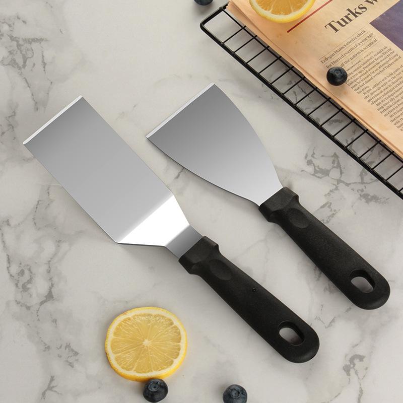 Nerezová dortová špachtle s plastovou rukojetí Sýrová lopatka Lopatka na pizzu Špachtle na dort Pizaa Pečicí špachtle Pečicí nástroje