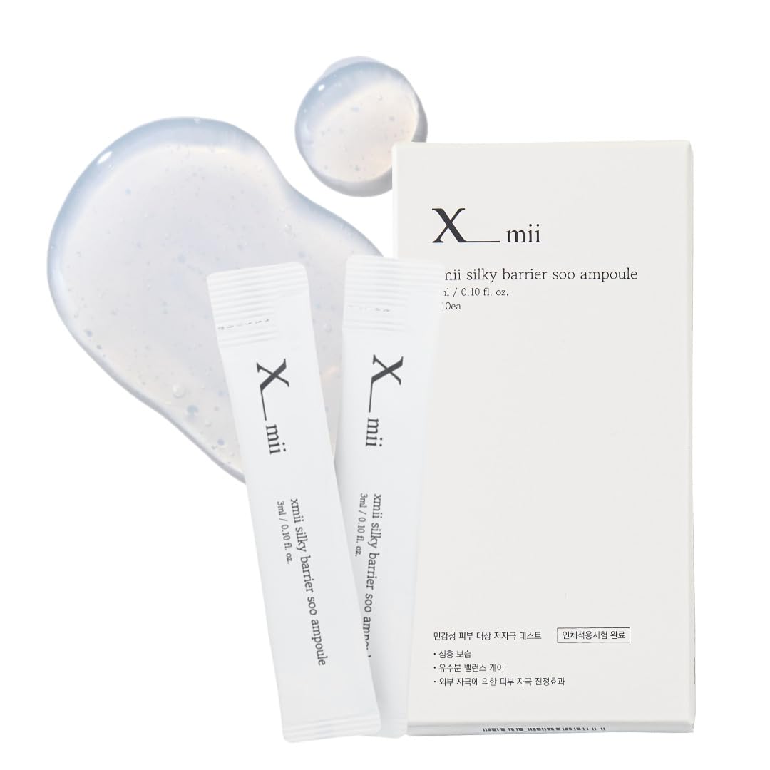 

[XMII Official] Xmii Silky Barrier Ampoule (30ml (3ml x 10 packets)) Serum, Hyaluronic Acid, Cica, Pore Care, Moisture, Hydration, Moisturizing