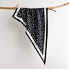 Retro Printed Square Scarf For Women Soft Satin Scarves Bandanas Luxury Hijab Neckerchief Elegant Shawl Wraps