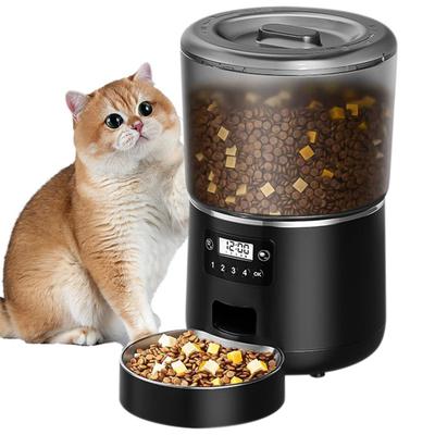 Pet Feeder Automatic 4L Remote Graffiti APP Timed Quantitative Cat and Dog Supplies WIFI Smart Feeder