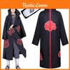 Naruto Akatsuki Uchiha Itachi Fantasia Cosplay Roupão Manto Capa Tecido Macio