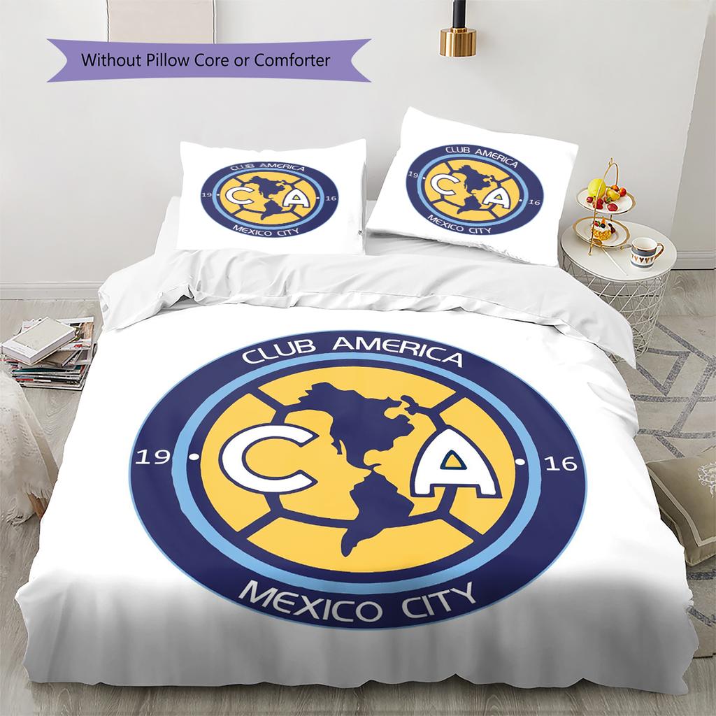 Club America Pattern Bedding Home Decoration Birthday Gift (1 * Duvet Cover + 2 * Pillowcase, Without Core)