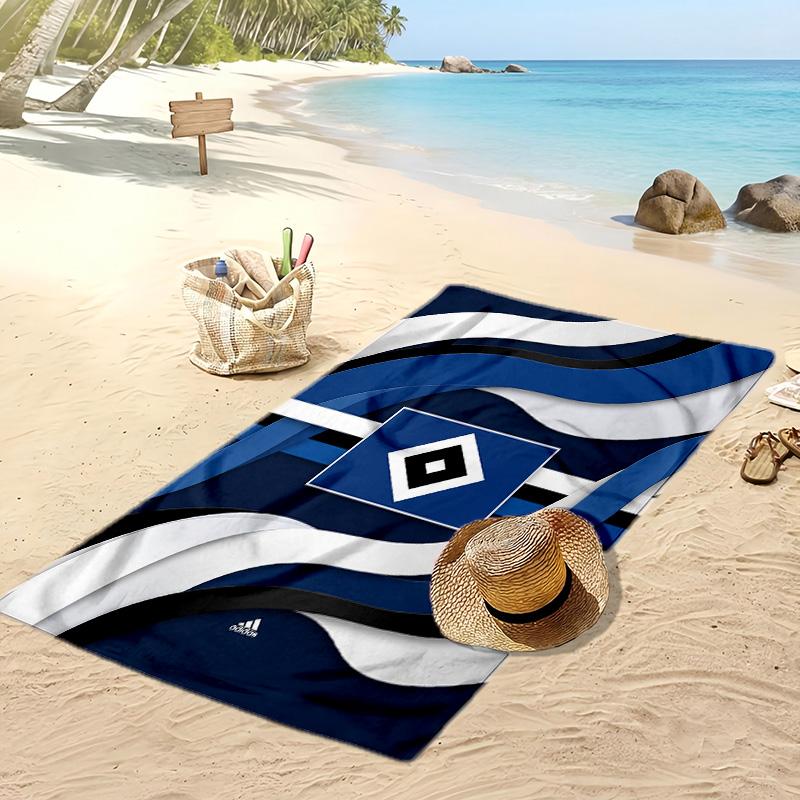 Asciugamano da Spiaggia con Stampa Calcio Hamburger SV, Asciugamano Grande Morbido ad Asciugatura Rapida per Spiaggia Campeggio Nuoto