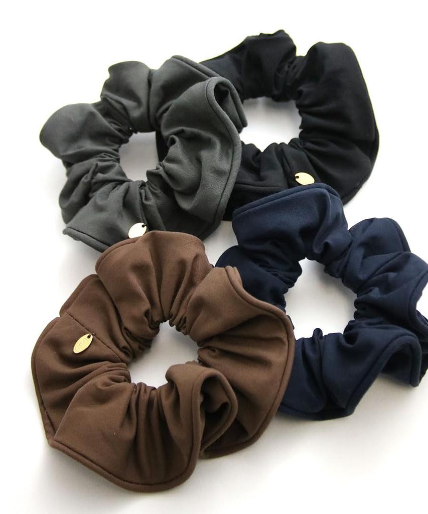 VINGTAINE Scrunchie with Colored Simple Solid for Updos and Stylish Hair Piping, Taffeta, Color, Ponytails, Accessory, Gift, Popular, Trendy,