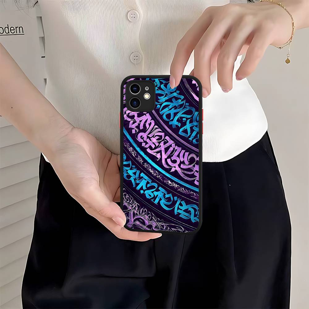 

Pokras Totem Design Art Graffiti Matte Protective Case For IPhone 16 15 14 13 12 11 Pro Max X XS MAX Protection Case iphone 12