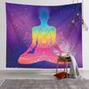 Chakra Yoga Meditation Tapestry, Spiritual Lotus Mandala Wall Hanging, Boho Aesthetic Decor for Dorm Bedroom Yoga Studio