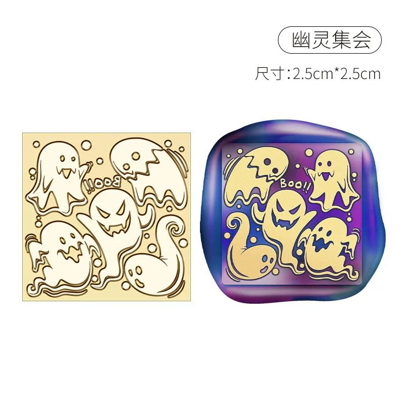 Halloween Stempel Kupferkopf Wachssiegel Personalisierter Hochzeitsstempel Versiegelungswerkzeug Brief Einladung Dekoration Bastelbedarf HCZ041