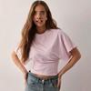 2025 Plus Size Women's Summer Casual Round Neck Short Sleeve T-Shirt - Solid Color