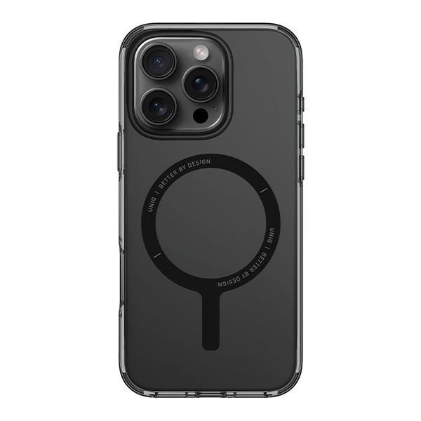 UNIQ Clario Case iPhone 16 Pro 6.3"Magclick Charging Smoke/smoke