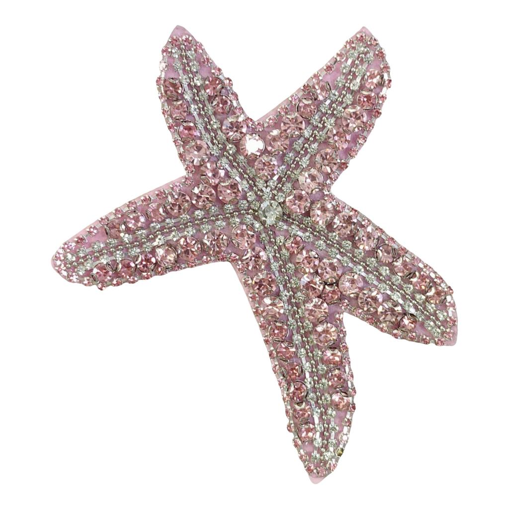 Fashionable Starfishes Rhinestones Patches Sophisticated Wedding Patches for Creative Projects