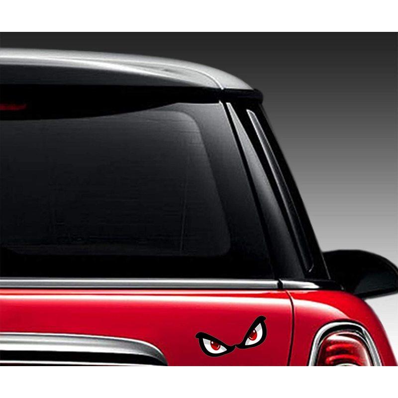 Car Rearview Mirror Reflective  Sticker 3d Shark  Eye  Pattern  Sticker Sticker For Automobile