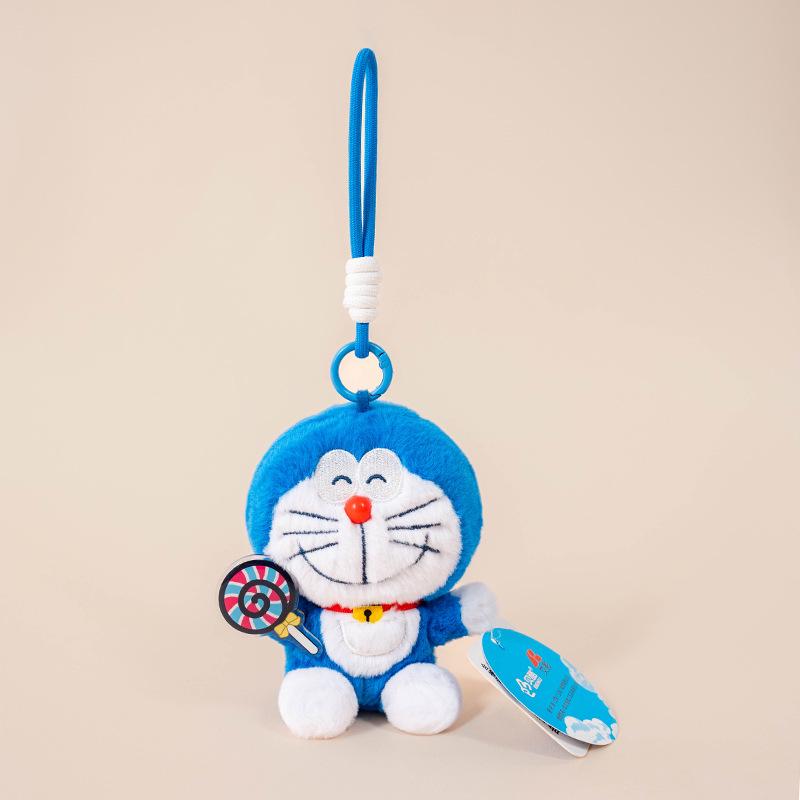 Authentic Doraemon Candy Series Toy Pendant Plush Keychain