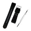 [Genuine Domestic Authorized Dealer] 22mm Seiko Diver's Urethane Band DAL1BP Set with Spring Bar Removal Tool and Simple Instructions