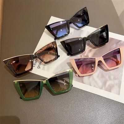 Oversized Cat Eye Sunglasses Women 2023 Luxury Brand Designer Fashion Square Sun Glasses For Female New Trend Big Frame Sunglass