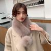 Faux Furs Scarf Winter Warm Neck Wrap Furry Neck Scarf for Office Daily Wear