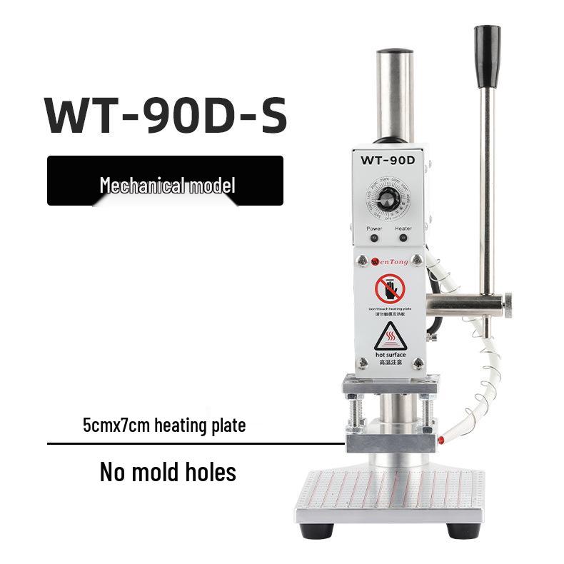 Compact Manual Leather Embossing Machine for PU Branding and Packaging Logos
