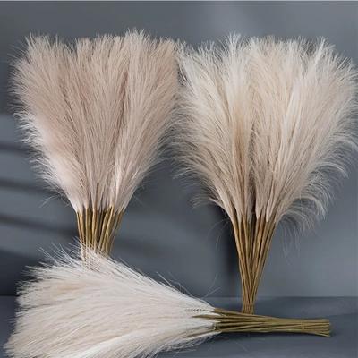 10 peças de Capim-dos-pampas Falso, Capim-dos-pampas Para Vaso de Chão, Decoração de Capim-dos-pampas Alto Para Enchimento de Vaso, Decoração de Casa Boho Rústico de Fazenda