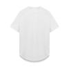 Summer Men T-shirt Round Neck Solid Color Mesh Short Sleeve Quick Dry Loose Elastic Pullover Casual Daily Wear Fitness Sport Top