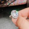 Japanese And Korean High-End Luxury Daily Wear Luxury Jewelry Women'S Design Sense Red Zircon Elegant Translucent Ring
