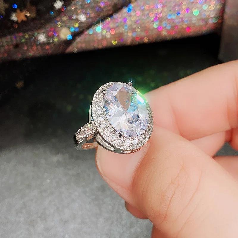 Japanese And Korean High-End Luxury Daily Wear Luxury Jewelry Women'S Design Sense Red Zircon Elegant Translucent Ring