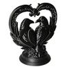 huaqianguhh 3D Printed Double Raven Ornaments, Dark Style Skull And Love Figurine, Gothic Decorations for Home Desk Bookshelf Halloween Gift Decor