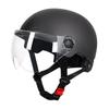 Casco di sicurezza per bicicletta da uomo e da donna per adulti e bambini, casco integrale da cartone animato per bicicletta elettrica e moto con occhiali