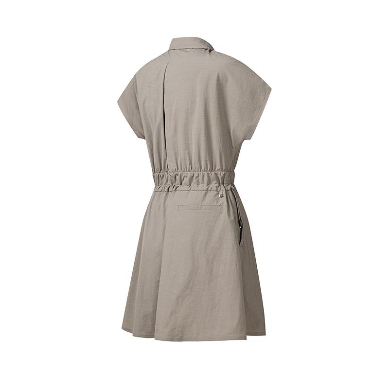 FILA Golf Series Simple Fashion Versatile Short Sleeve Dress Women dresses Brown A11W635314FBN