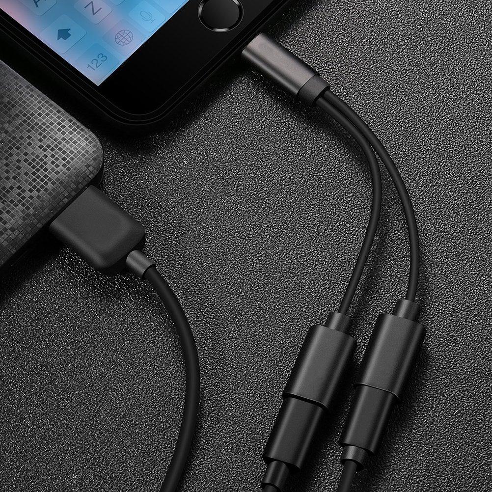 Lightning 8Pin To Dual Lightning 8Pin Adapter Cable Support Charge Audio Call Volume Control