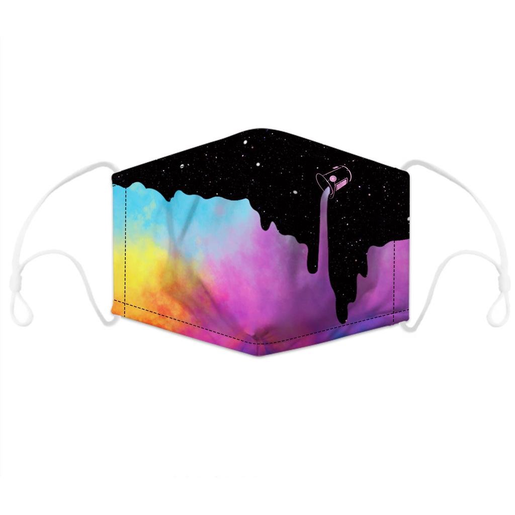 Dust Mask Adjustable Printed Mask with 5-layer Filtration Breathable Face Cover