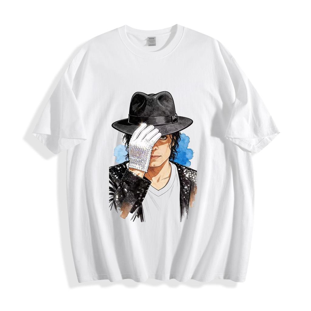 Michael Jackson Billie T-Shirt - Artistic Watercolor Sequined Jacket Unisex Tee