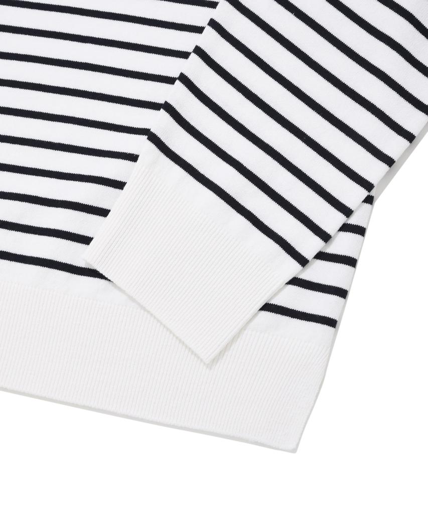 COVERNAT Basic Collared Knit White