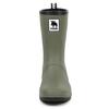 Akiriko Moz Women's Mid-Length Rain Boots with TPE Material, Non-Slip Sole, and Urethane Liner, Khaki, Size M