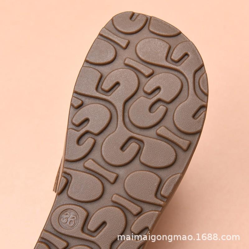 Womens Flat Loafers Casual Slip-On Shoes Round Toe PU Leather Comfortable Non-Slip Rubber Sole
