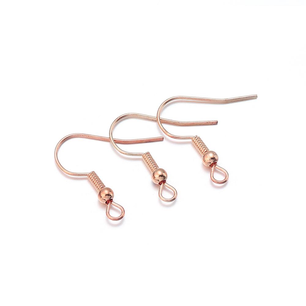 100-200pcs Iron Earring Hooks DIY Earring Findings Earrings Clasps Ear Hooks Earring Wires For Jewelry Making Supplies Wholesale