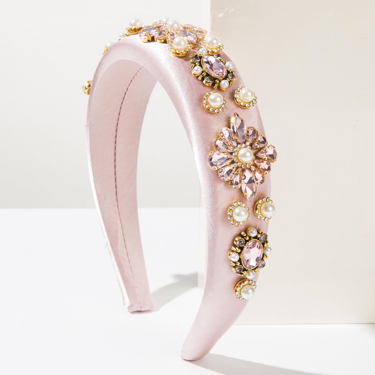 

Fashionable, Fresh and Versatile Flower Accessory Hairband for Women, Enhancing Your Elegant Appearance. рожевий