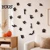 DIY Wall Decoration for Novices Halloween 3D Stickers, Self-adhesive Peel And Stick PVC Waterproof Modern Art Apartments Ghost/Bat/Spider Decals Home