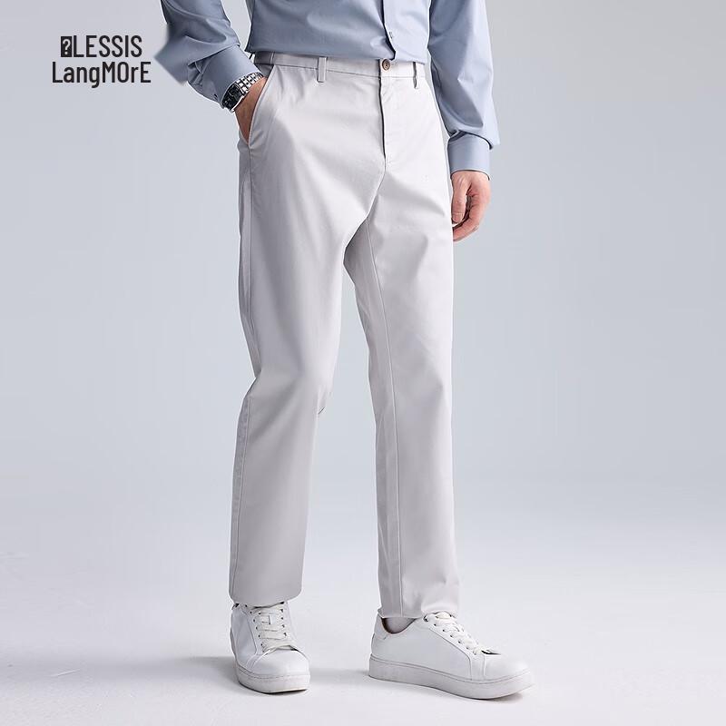 LILANZ Men's DP Non-Iron Easy Care Mid-Rise Straight Casual Pants