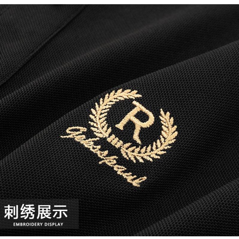Tricou Polo Bărbătesc Brodat de Înaltă Calitate de Vară Respirabil cu Mânecă Scurtă Larg Mărimi Mari cu Guler Top Casual pentru Bărbați